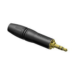 PROCAB PCMJ3MX/BG Złącze kablowe – profesjonalny miniwtyk 3,5 mm stereo – pozłacane styki, czarna